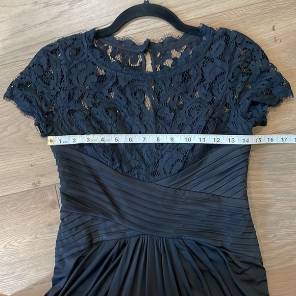 Adrianna Papell Formal Lace Black Gown Dress Size 2 - Picture 10 of 15